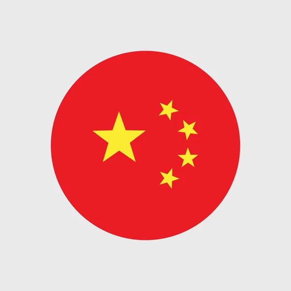Bandera nacional de la República Popular China — Vector de stock