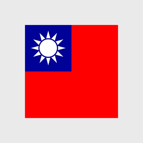 Bandeira nacional da República da China — Vetor de Stock