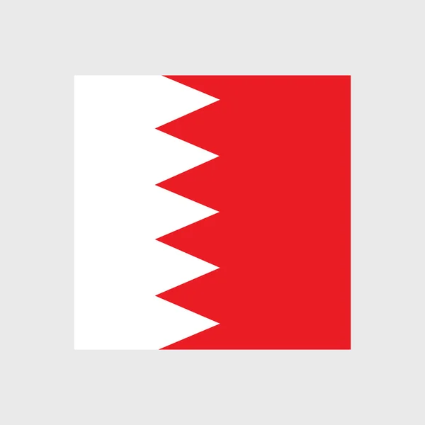 Nationale vlag van Bahrein (Bahrain) — Stockvector