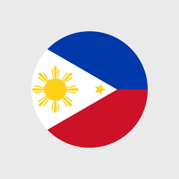 Nationalflagge der Philippinen — Stockvektor