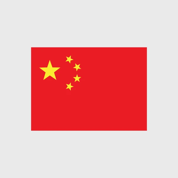 人民共和国中国的国旗 — 图库矢量图片