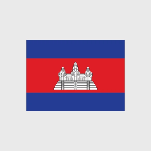 Cambodge Drapeau national — Image vectorielle