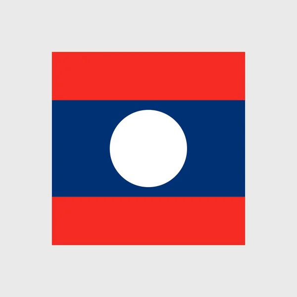 Laos national flag — Stock Vector