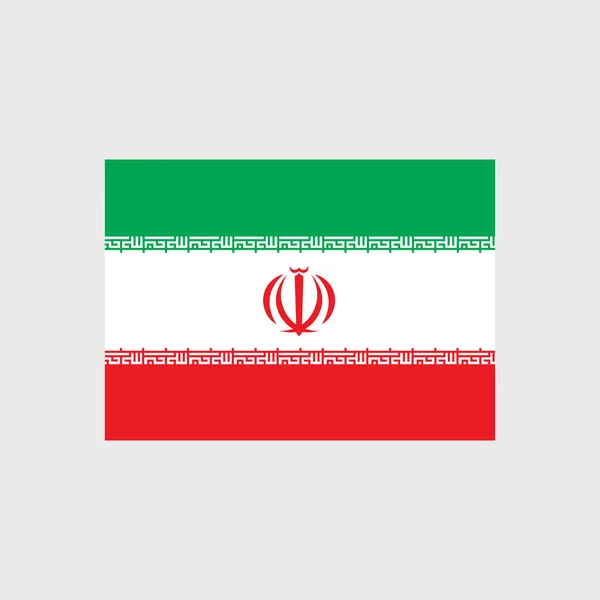 伊朗国旗 — 图库矢量图片