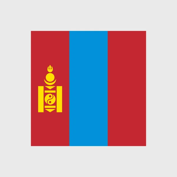 Nationalflagge der Mongolei — Stockvektor