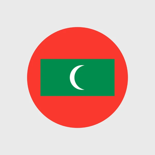 Nationella flagga i Maldiverna — Stock vektor