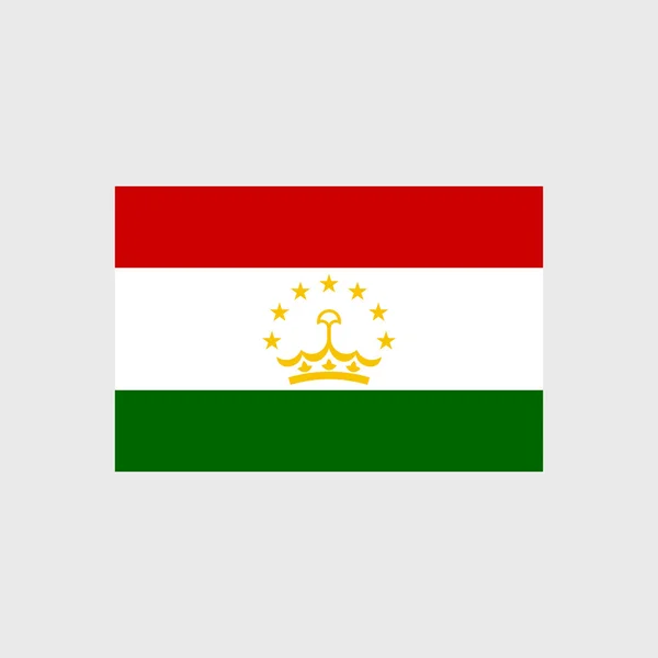 Nationale vlag van Tadzjikistan — Stockvector