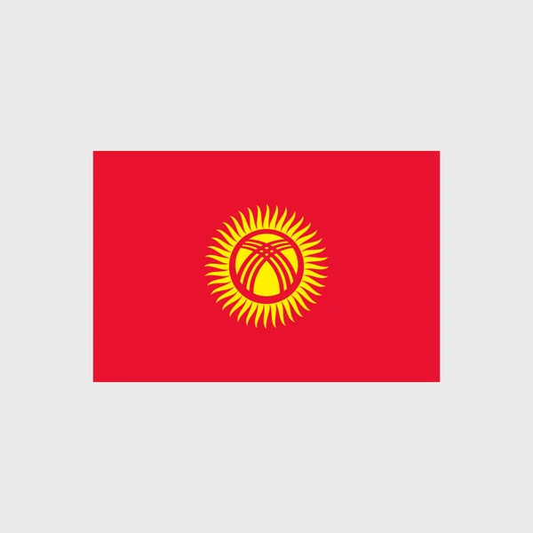 吉尔吉斯斯坦国旗 — 图库矢量图片