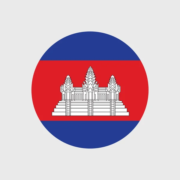 Cambodge Drapeau national — Image vectorielle