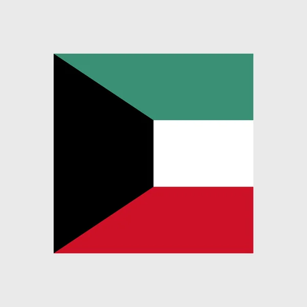 Bandiera nazionale del Kuwait — Vettoriale Stock