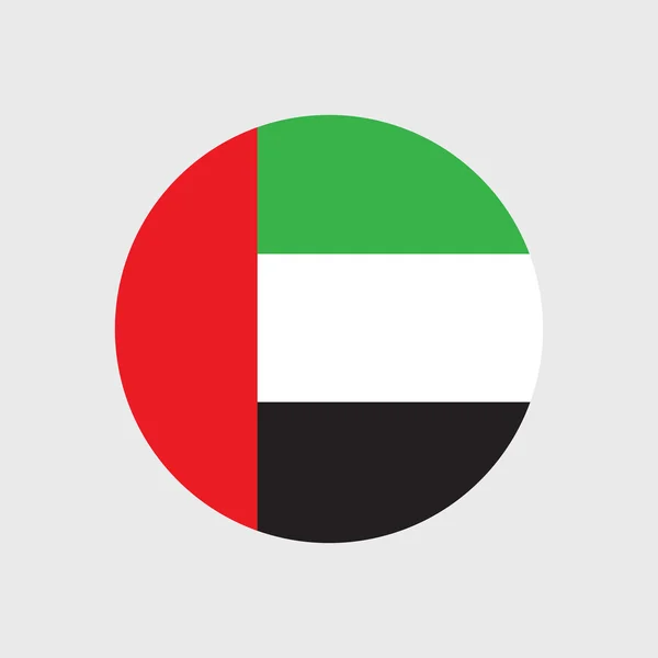 Bandiera nazionale degli Emirati Arabi Uniti — Vettoriale Stock