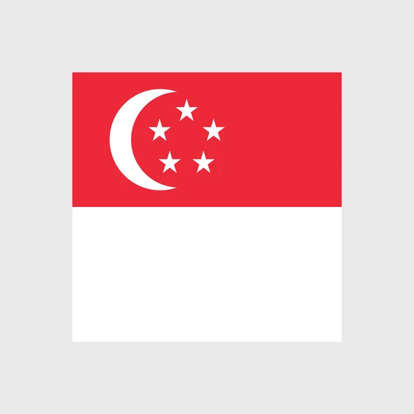 Nationale vlag van Singapore — Stockvector