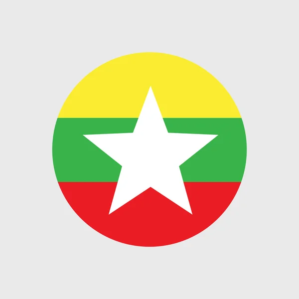 ビルマの国旗 — ストックベクタ