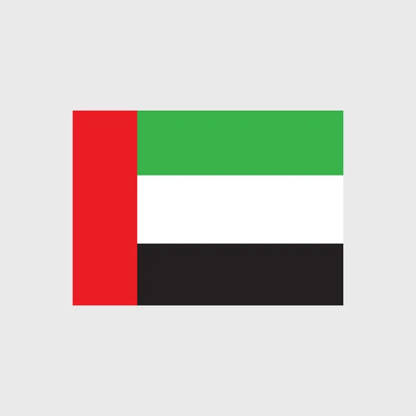 Bandera nacional de los Emiratos Árabes Unidos — Vector de stock