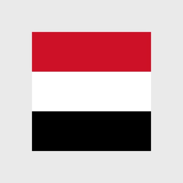 Bandera Nacional de Yemen — Vector de stock