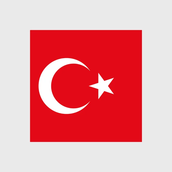 Bendera nasional Turki - Stok Vektor