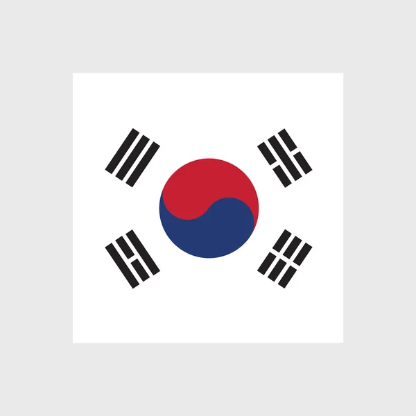 Bandeira Nacional da Coreia do Sul —  Vetores de Stock