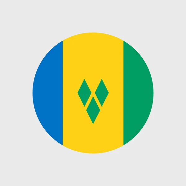 Flaga saint vincent i Grenadynów — Wektor stockowy