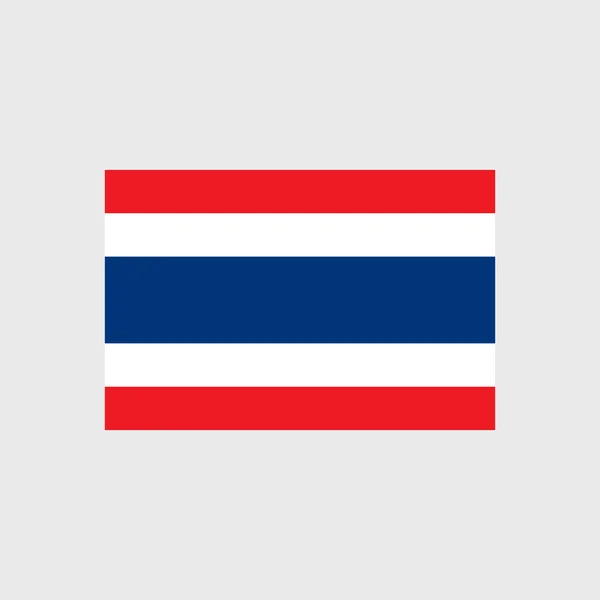 Nationale vlag van Thailand — Stockvector