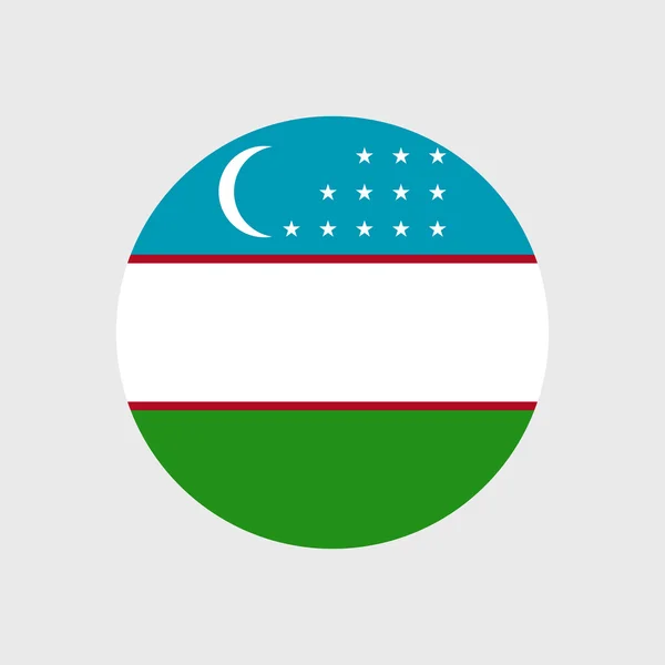 Národní vlajka Uzbekistánu — Stockový vektor