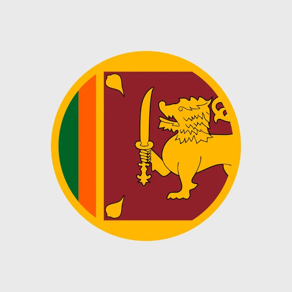 Nationale vlag van Sri lanka — Stockvector