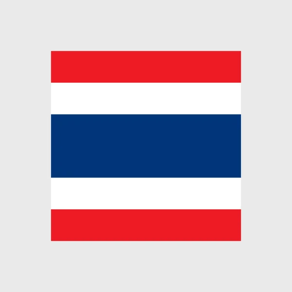 Thailand nationella flagga — Stock vektor