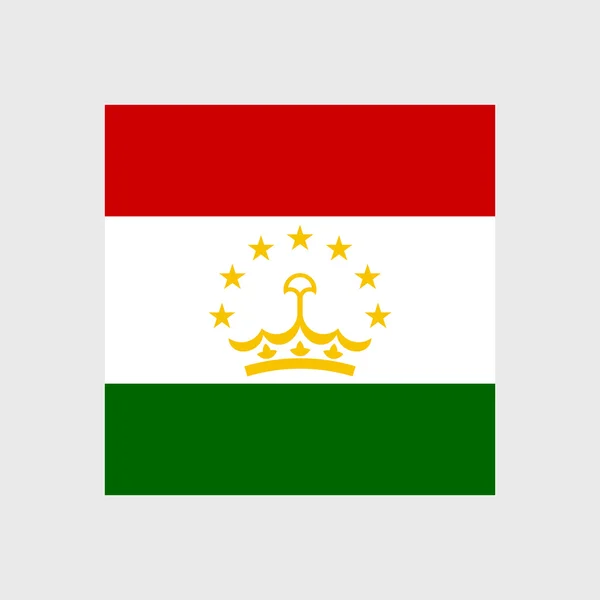 Nationale vlag van Tadzjikistan — Stockvector