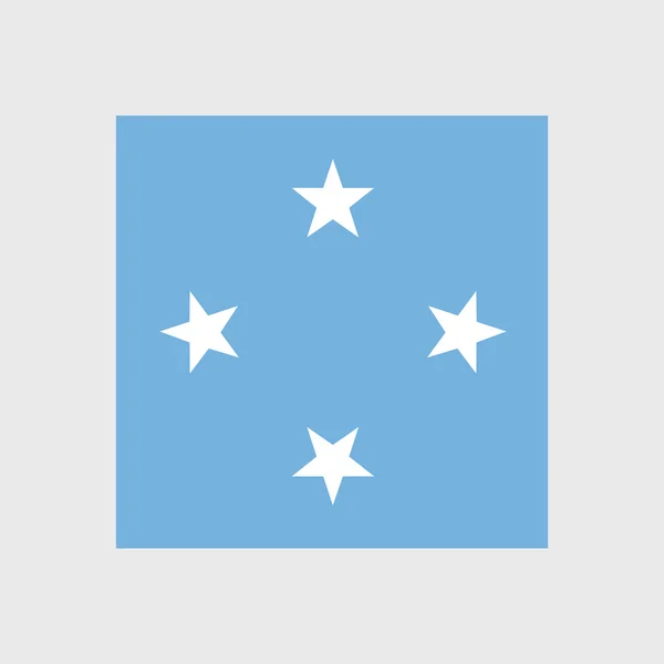 Bandera nacional de los Estados Federados Micronesia — Vector de stock