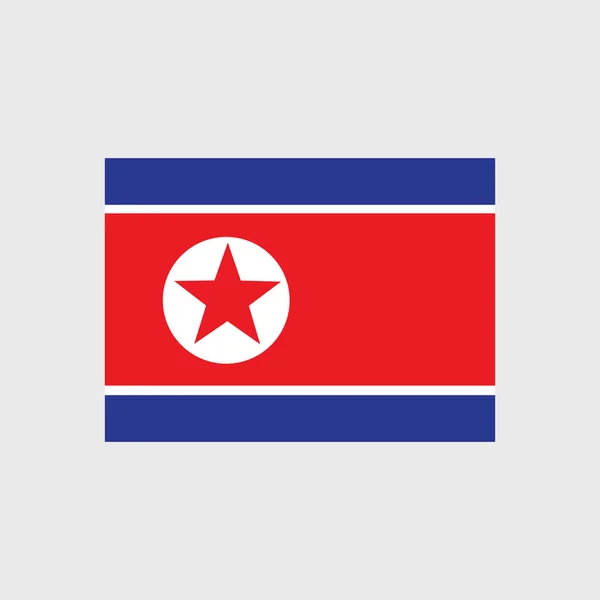 National flag of the Democratic Peoples Republic Korea — Stock Vector