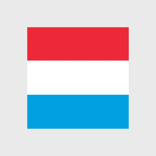 Luxemburger Nationalflagge — Stockvektor