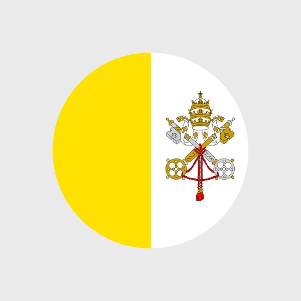 Bandera Nacional de la Ciudad del Vaticano — Vector de stock