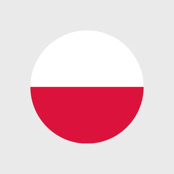 Polonia bandera nacional — Vector de stock