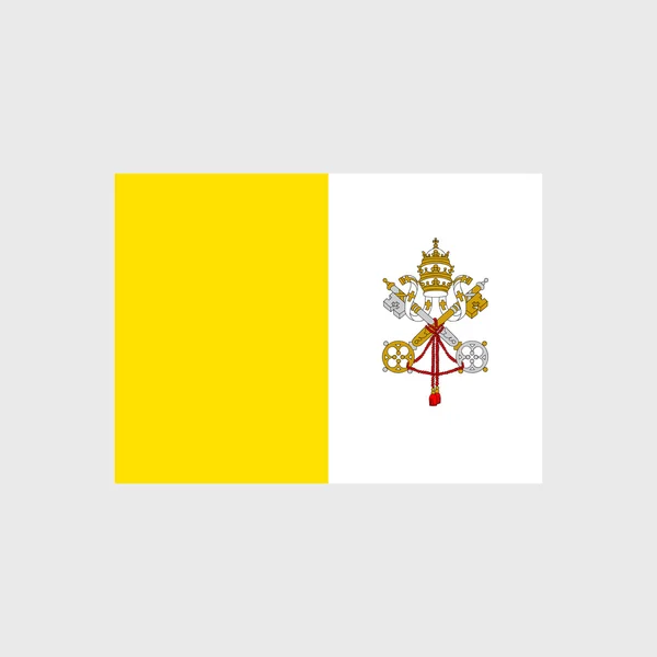 Bandeira Nacional da Cidade do Vaticano — Vetor de Stock