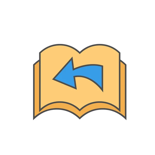Turning Page Line Icon — Stock Vector