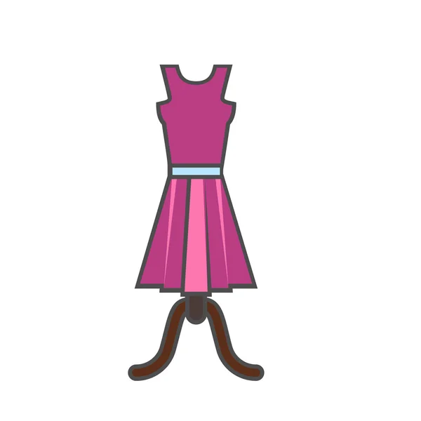 Икона "Summer Dress Line" — стоковый вектор
