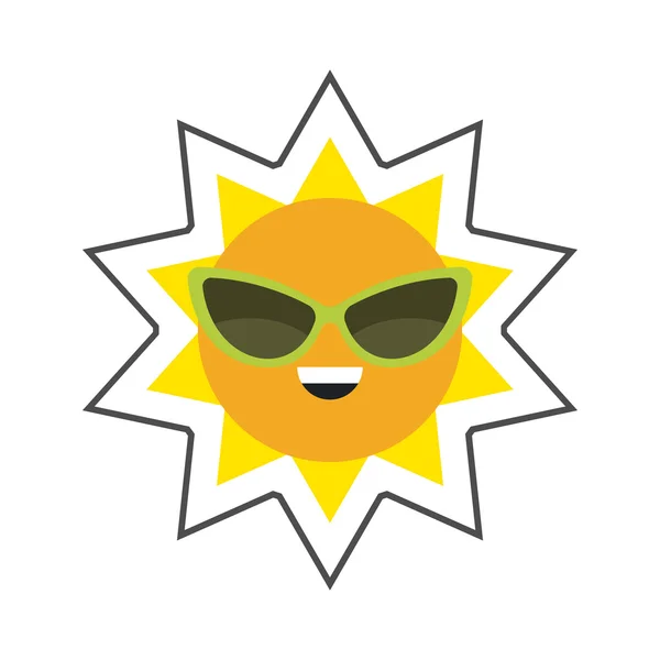 Sonne in Sonnenbrille — Stockvektor