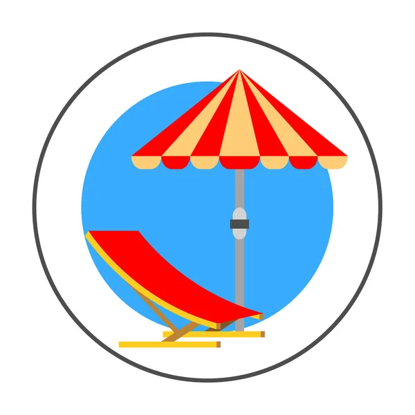 Sol paraguas línea icono — Archivo Imágenes Vectoriales