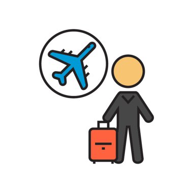 Havayolu yolcu hattı simgesi