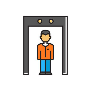 Metal detector gate icon