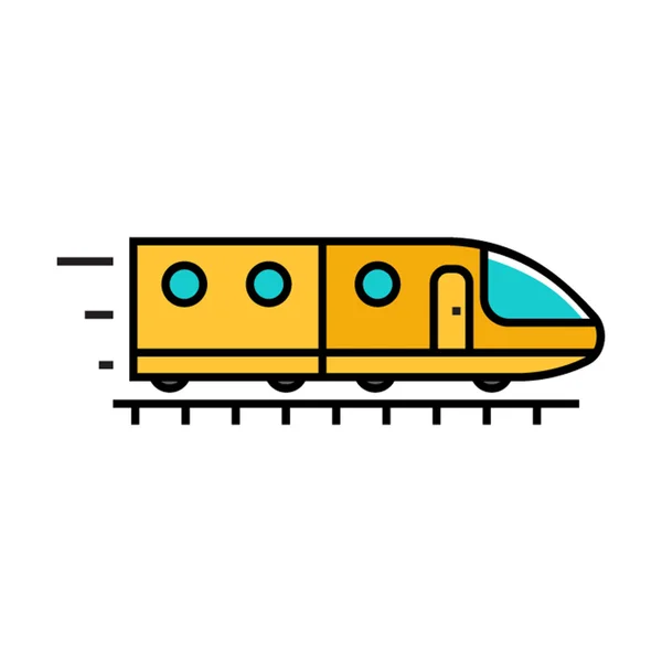地铁列车线图标 — 图库矢量图片