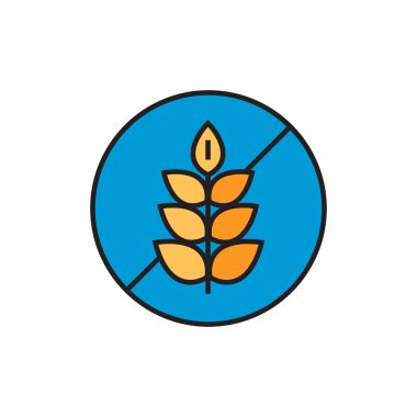 Glutensiz Kavram Simgesi olarak Crossed Buğday