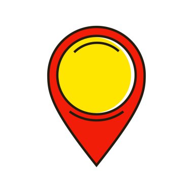 Harita işaretleyici satır simgesi