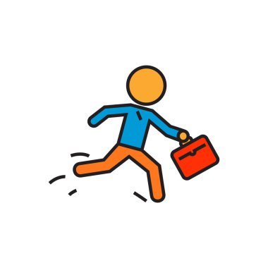 Çalışan İşadamı Hattı Simgesi