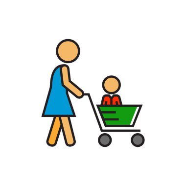 Çocuk Satırı Simgesi ile Alışveriş