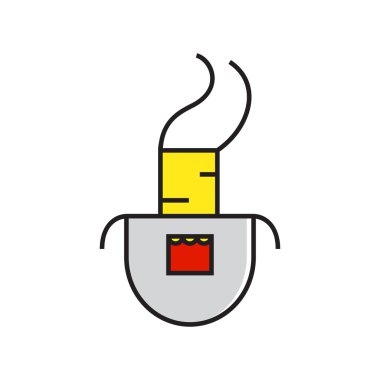 Mutfak önlüğü satırı simgesi