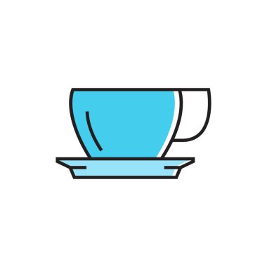 Bardak ve tabak satırı simgesi