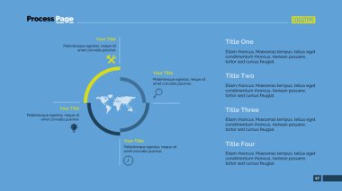 Dört Parça slayt şablonu