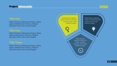 Üç Parça Döngü Diyagramı Slayt Şablonu 1
