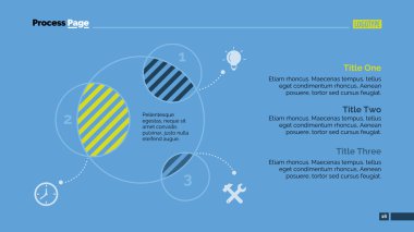 Venn diyagramı slayt şablonu