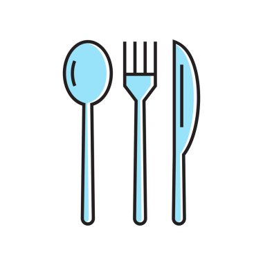 çatal bıçak takımı satırı simgesi